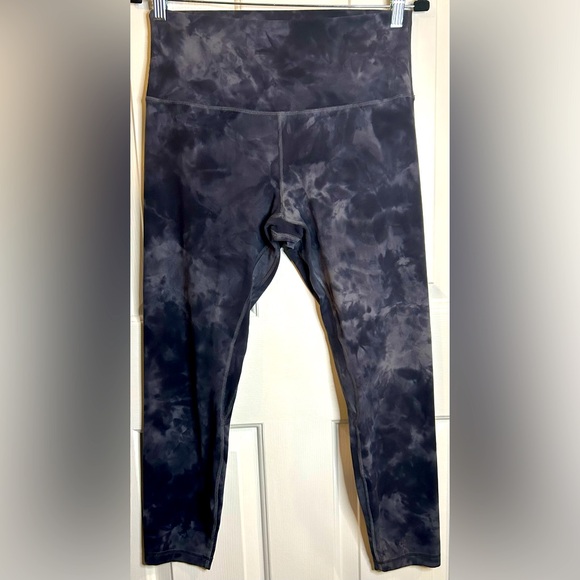 Lululemon Align Pant 25" *Diamond Dye- Pitch Grey Graphite Grey/ Size 10 - Picture 4 of 11